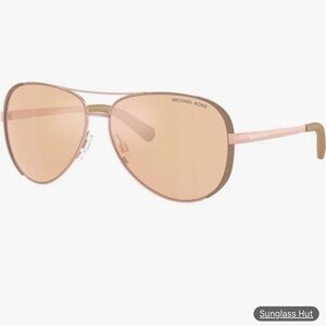 Michael Kors Women's Chelsea Aviator Sunglasses - Rose Gold